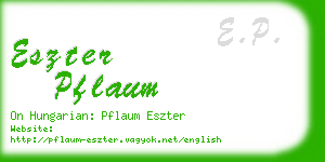 eszter pflaum business card